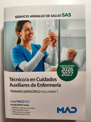 Temario Mad oposiciones Tcae nuevo  2026/2027