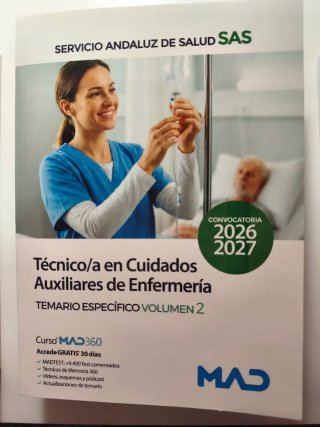 Temario Mad oposiciones Tcae nuevo  2026/2027