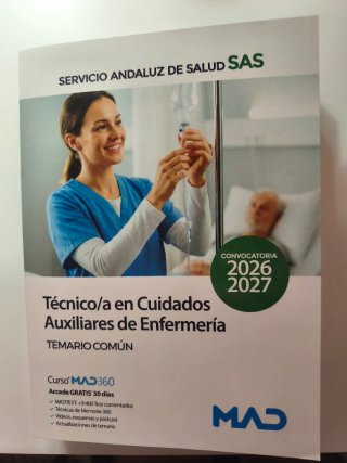 Temario Mad oposiciones Tcae nuevo  2026/2027