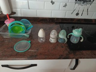 Lote Biberones y Platos Bebé