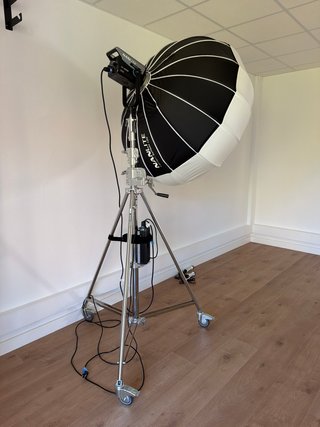 Foco Estudio Profesional + Paraguas Gigante