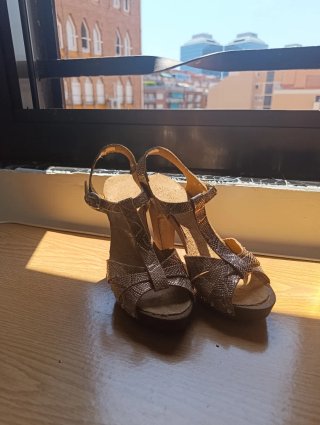 Tacones cobre  y marrones
