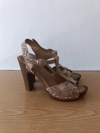 Tacones cobre  y marrones