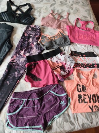 Lote Ropa Gimnasio Mujer Adidas Puma Reebok