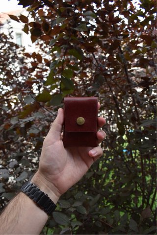 Tarjetero/cartera cuero Badalassi Carlo Pueblo