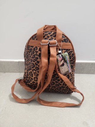 Mochila estampado leopardo