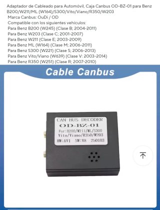 Canbus Para Mercedes Benz