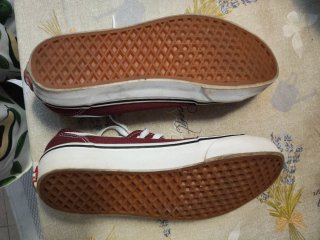 Zapatillas Vans Rojas y Blancas