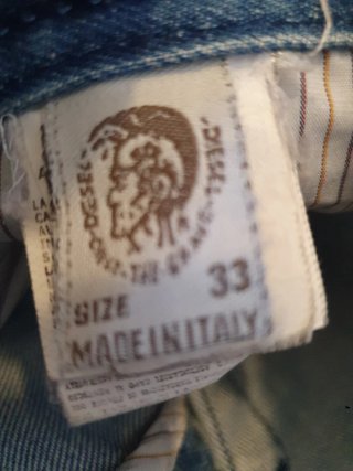 Pantalones Vaqueros Diesel W33 Made in Italy