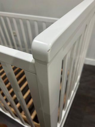 Cuna Trama madera + colchón, edredón y protector