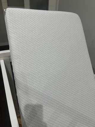 Cuna Trama madera + colchón, edredón y protector