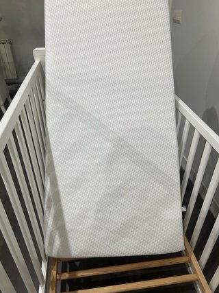 Cuna Trama madera + colchón, edredón y protector