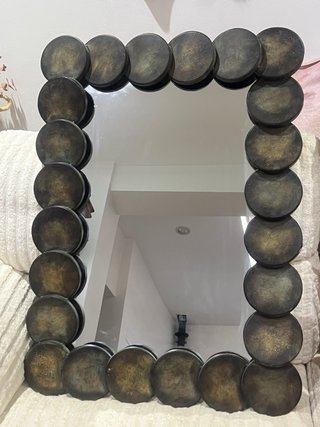 Espejo de diseño redondo metal