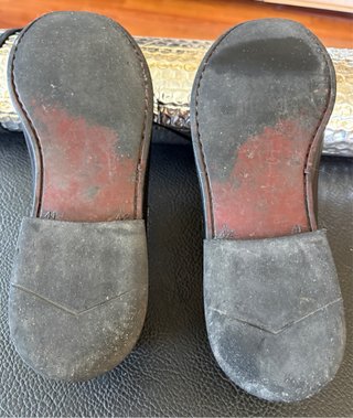 Zapatos de piel negros con flecos T41-42