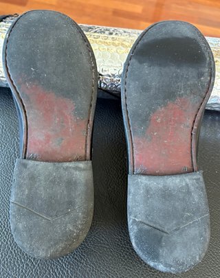 Zapatos de piel negros con flecos T41-42