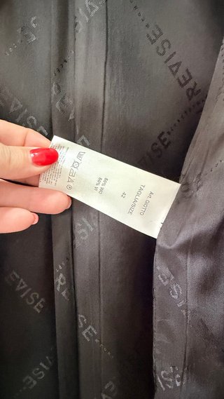 Cappotto REVISE bicolore bianco e nero