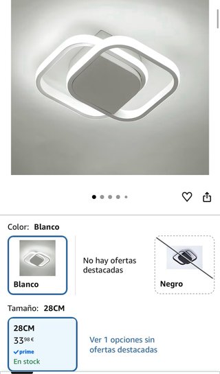 Lámparas LED Pared/Techo 25W 6000K