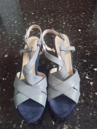 Eleganti sandali tacco 10cm con plateau