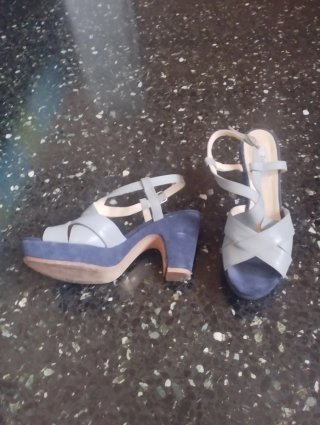 Eleganti sandali tacco 10cm con plateau
