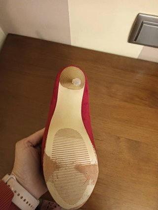 Zapatos de tacón rojos talla 39