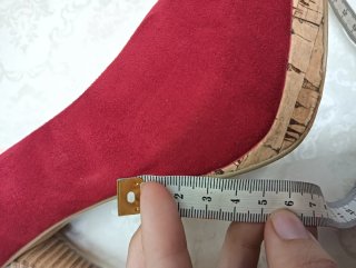 Zapatos de tacón rojos talla 39