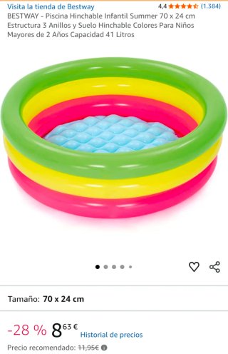 Piscina Hinchable Infantil Bestway 70x24cm