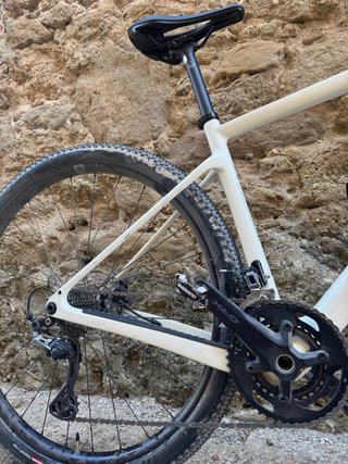 Bicicleta Gravel Blanca