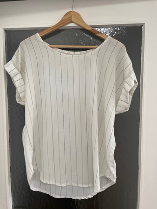 Camisa oversize rayas S/M, vintage,