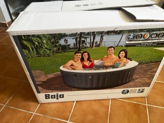 Jacuzzi inflable Bestway gris y blanco