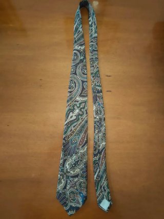 Cravatta Aquascutum Seta Fantasia Floreale