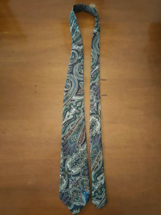 Cravatta Aquascutum Seta Fantasia Floreale