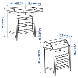 Cambiador IKEA blanco