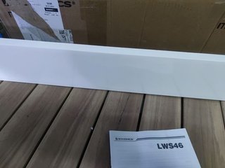 SONGMICS LWS46WT Estante de Pared, Estante Flotante, 110 cm