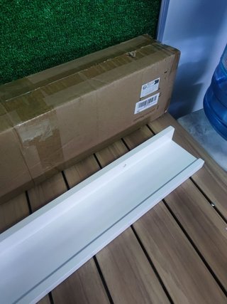 SONGMICS LWS46WT Estante de Pared, Estante Flotante, 110 cm