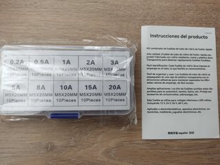 Caja fusibles 5x20mm varios amperajes