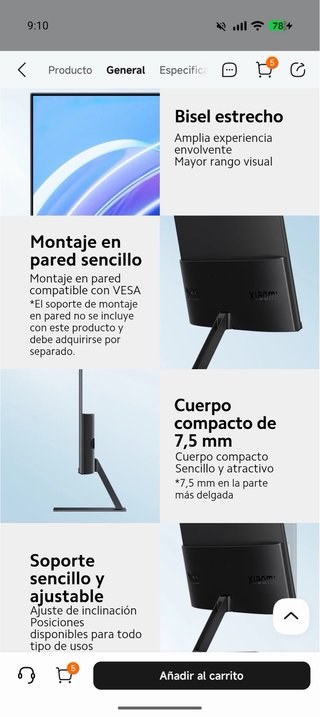 Monitor Xiaomi 27 1080p 100Hz