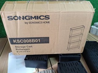Carro Almacenamiento SONGMICS 4 Niveles, Negro