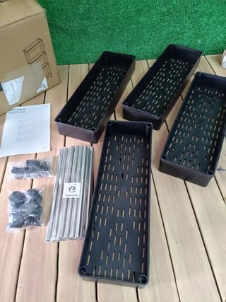 Carro Almacenamiento SONGMICS 4 Niveles, Negro