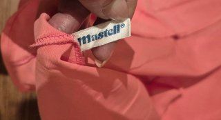 Camisón largo rosa con encaje