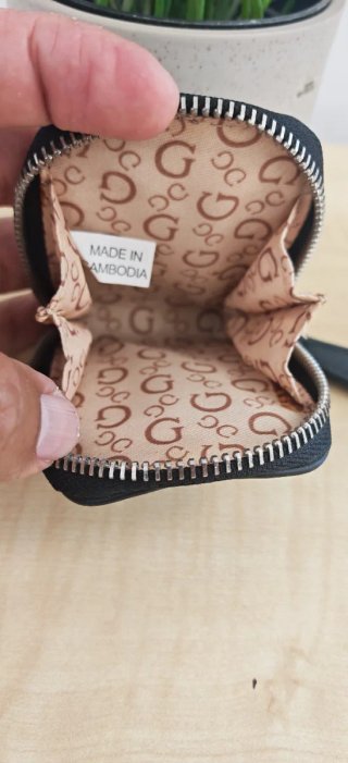 Monedero llavero Guess, mujer, negro