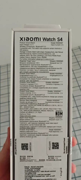 Xiaomi Watch S4 Negro/Plateado