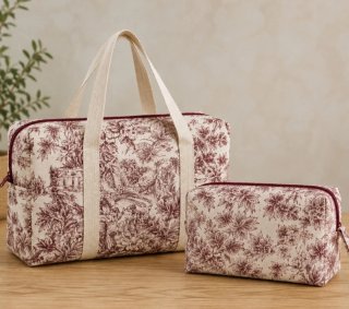 Bolso de viaje estampado floral
