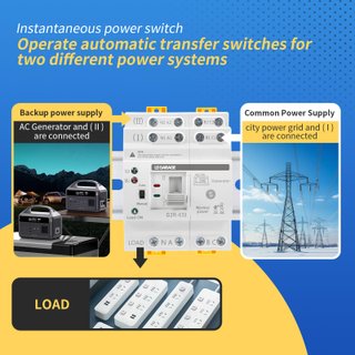 Interruptor de Transferencia Automática ATS 4P 63A
