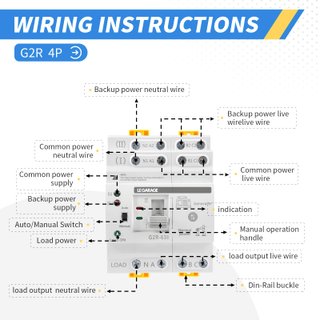 Interruptor de Transferencia Automática ATS 4P 63A