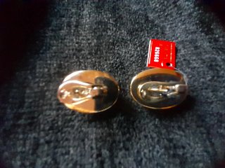 Pendientes con perla majorica. Chapados en oro 18k