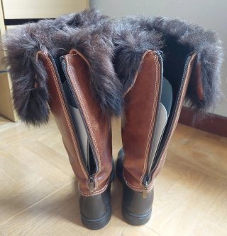 Botas altas piel, goma y pelo