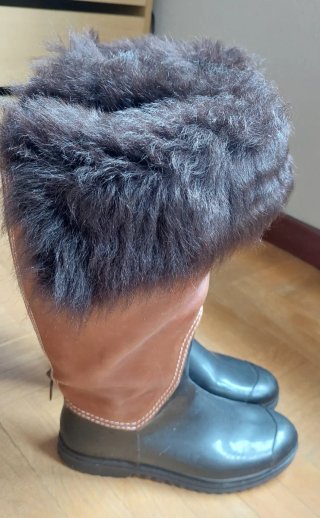 Botas altas piel, goma y pelo
