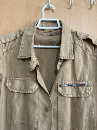 Chaqueta mujer beige