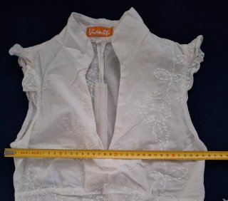 Blusa blanca bordado inglés