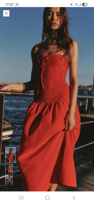Vestido Zara Rojo